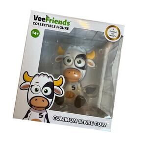 VeeFriends Common Sense Cow Figure Macy’s Exclusive Gary Vee Collectible Toy